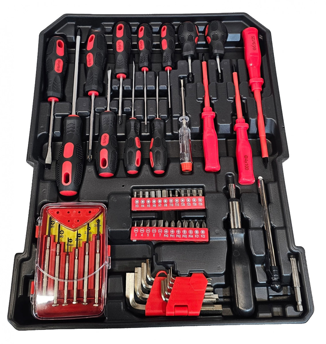 Įrankių rinkinys aliuminiame lagamine | terkšliniai raktai | su ratukais | 419 vnt. (SK582419)