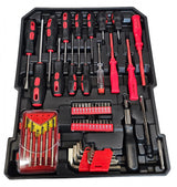 Įrankių rinkinys aliuminiame lagamine | terkšliniai raktai | su ratukais | 419 vnt. (SK582419)