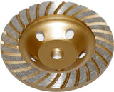 Deimantinis šlifavimo diskas | lėkštės tipo | turbo | M14x125 mm (DB0125A)