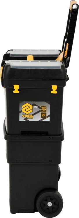 Dėžė įrankiams su ratukais | su išimamomis dėžutėmis (78734)