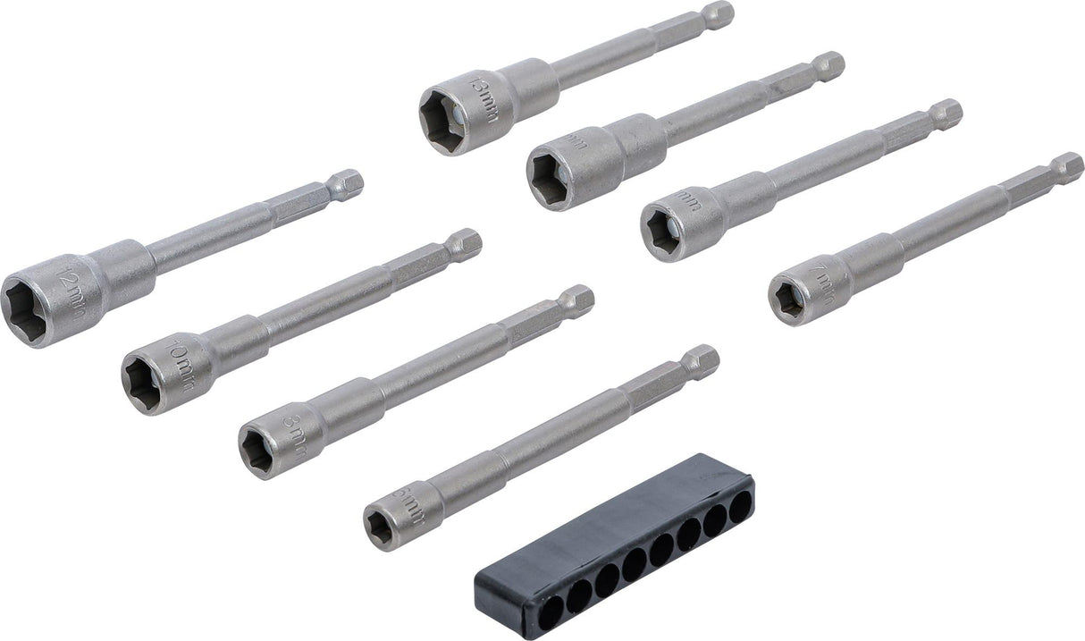 Galvučių rinkinys | ilgas tipas | 6.3 mm (1/4") | elektriniams gręžtuvams | 6 - 13 mm | 8 vnt. (2759)