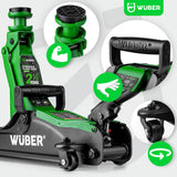 Žemo profilio hidraulinis domkratas su ratukais Wüber W22001 | 90-360 mm | 2.5 t (W22001)