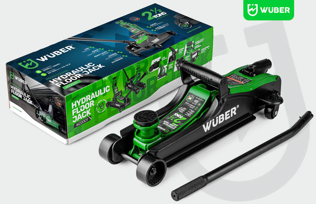 Žemo profilio hidraulinis domkratas su ratukais Wüber W22001 | 90-360 mm | 2.5 t (W22001)