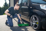 Žemo profilio hidraulinis domkratas su ratukais Wüber W22002 | 80-375 mm | 2.5 t | lagaminas (W22002)
