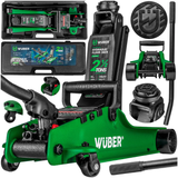 Žemo profilio hidraulinis domkratas su ratukais Wüber W22002 | 80-375 mm | 2.5 t | lagaminas (W22002)