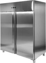Pramoninis šaldytuvas nerūdijančio plieno | 1200L | 400W | 2 durys | 1340*810*2010 (YG-05220)