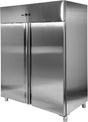 Pramoninis šaldytuvas nerūdijančio plieno | 1200L | 400W | 2 durys | 1340*810*2010 (YG-05220)