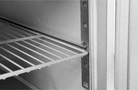 Pramoninis šaldytuvas nerūdijančio plieno | 1200L | 400W | 2 durys | 1340*810*2010 (YG-05220)