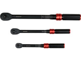 Dinamometrinių raktų 1/4", 3/8", 1/2" ir galvučių 17-24 mm rinkinys | 9 vnt (YT-07716)