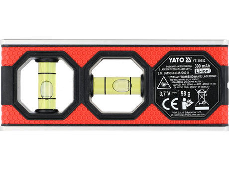 Kompaktinis mini gulsčiukas su magnetu (YT-30352)