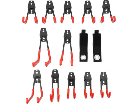Garažo sienos kablių PVC komplektas | 14 vnt (YT-51520)