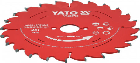 TCT pjovimo diskas medienai | 165 mm | 24 dantukai | 20 mm | su PTFE danga (YT-608732)