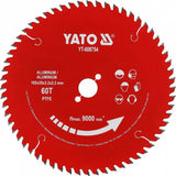 TCT pjovimo diskas aliuminiui ir spalvotiesiems metalams | 185 mm | 60 dantukų | 20 mm (YT-608754)