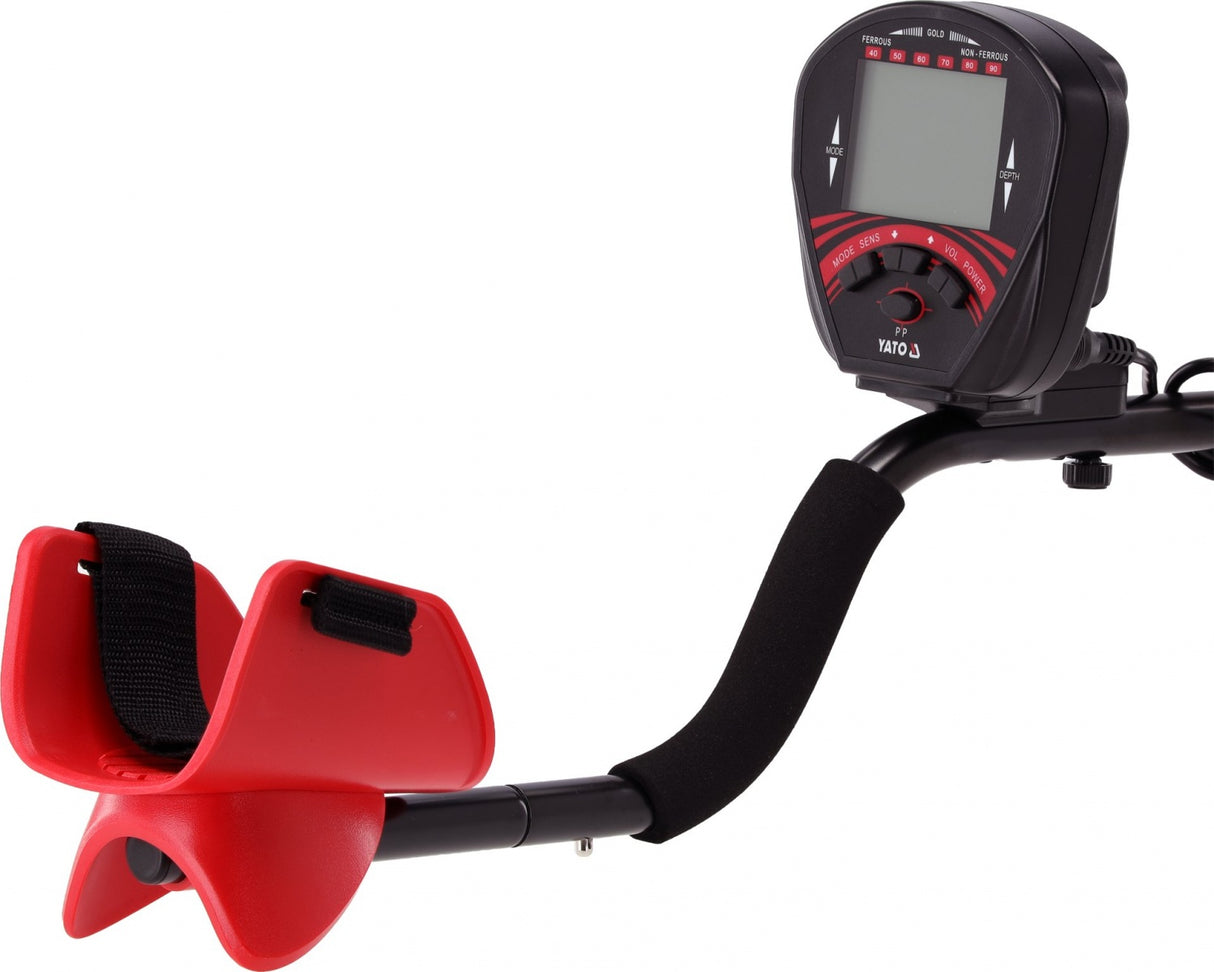 Metalo detektorius su LCD ekranu | aptikimo gylis iki 22 cm | 4 paieškos režimai (YT-73170)