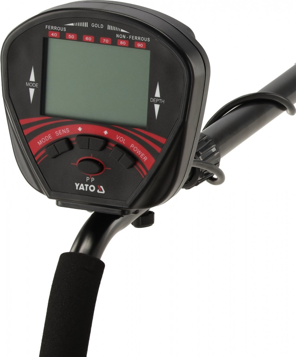 Metalo detektorius su LCD ekranu | aptikimo gylis iki 22 cm | 4 paieškos režimai (YT-73170)