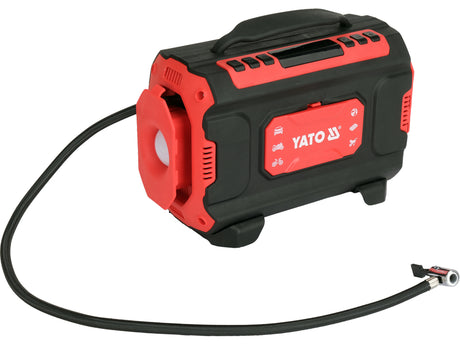 3-in-1 automobilinis kompresorius | 12 V / 230 V | LED | su oro siurbliu ir pūtimo funkcija (YT-73451)