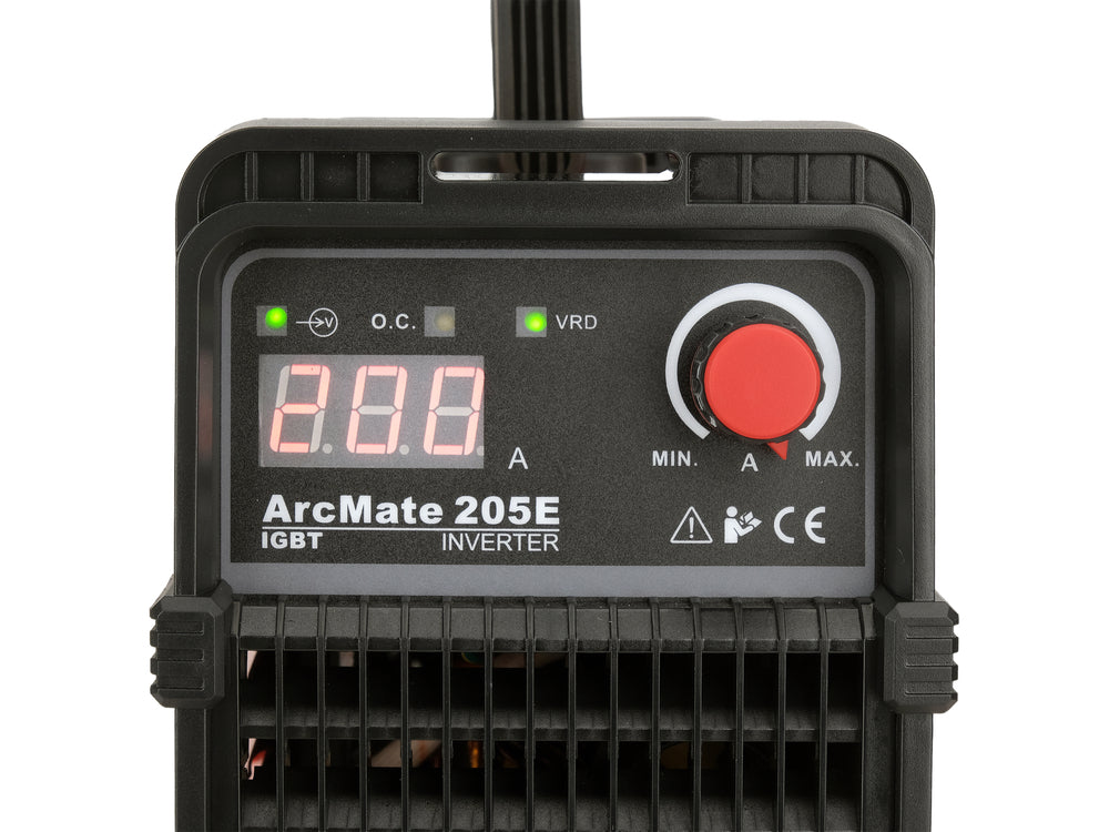 ArcMate 205E inverterinis MMA suvirinimo aparatas su RICHIP mikroprocesoriumi | 200 A (YT-81382)