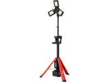 Hibridinis LED prožektorius su teleskopiniu stovu | 18 V / 230 V | 100 W | 10 000 lm (YT-818394)