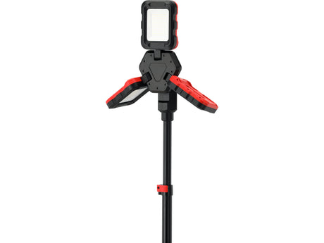 Hibridinis LED prožektorius su teleskopiniu stovu | 18 V / 230 V | 100 W | 10 000 lm (YT-818394)