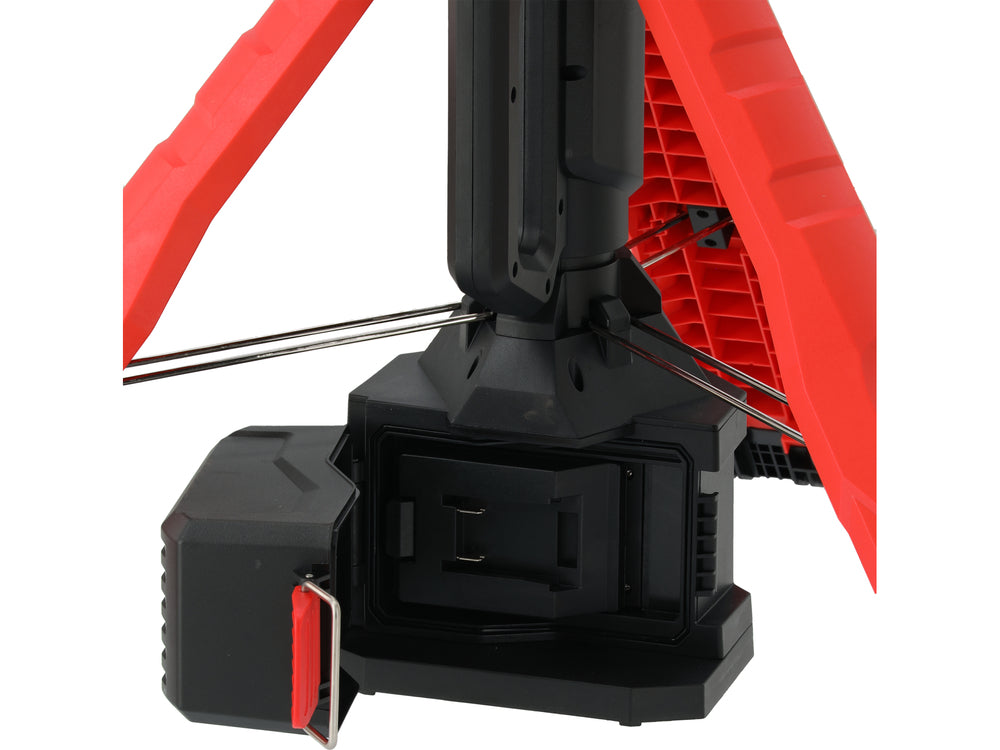 Hibridinis LED prožektorius su teleskopiniu stovu | 18 V / 230 V | 100 W | 10 000 lm (YT-818394)