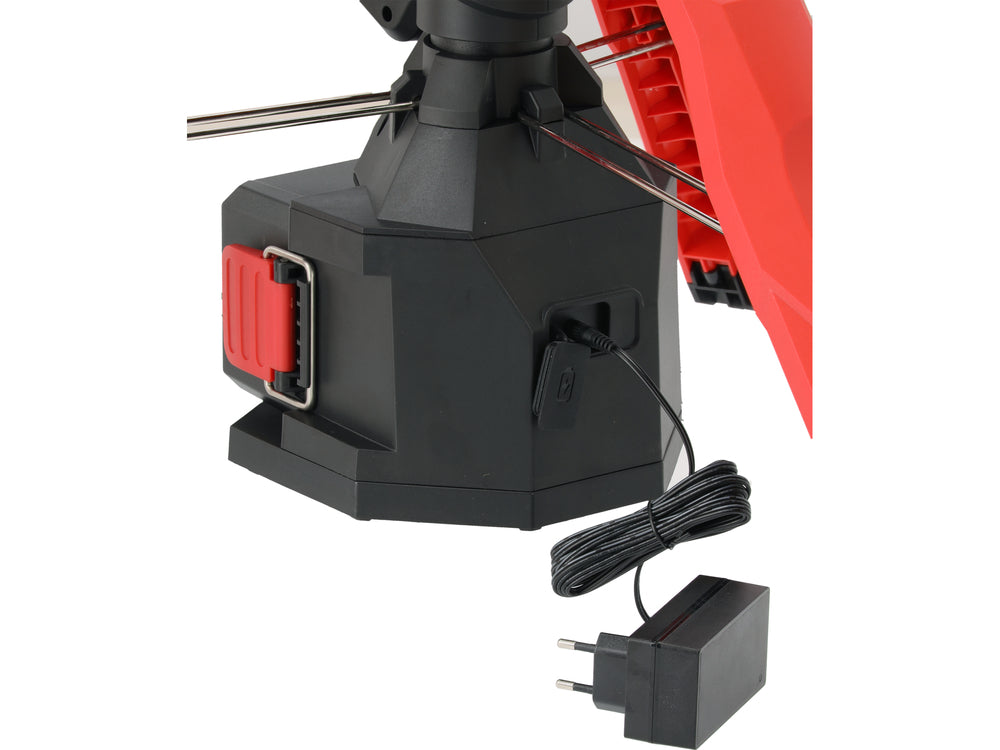 Hibridinis LED prožektorius su teleskopiniu stovu | 18 V / 230 V | 100 W | 10 000 lm (YT-818394)