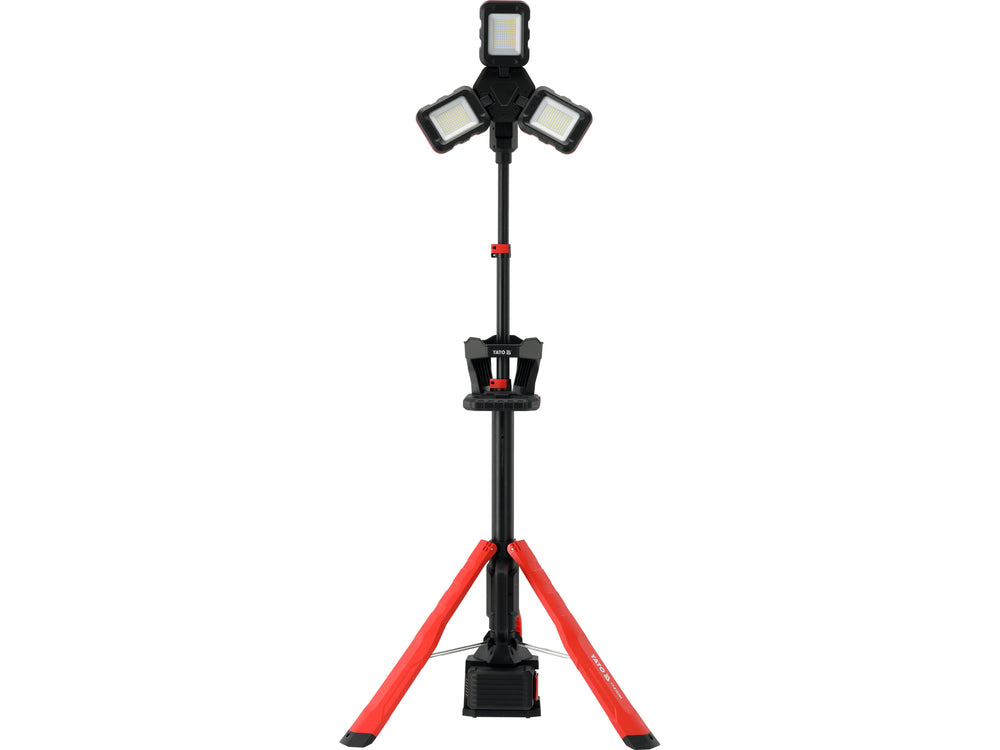 Hibridinis LED prožektorius su teleskopiniu stovu | 18 V / 230 V | 100 W | 10 000 lm (YT-818394)