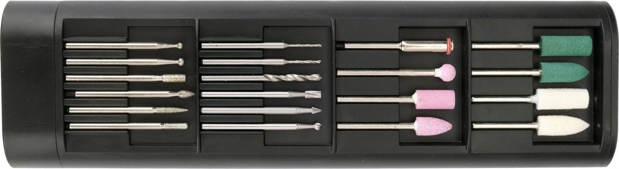 Akumuliatorinis mini šlifuoklis-graveris | 3,7 V | 800 mAh | 5000–25000 aps./min. | 40 priedų (YT-82764)