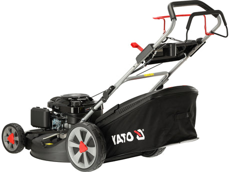 Benzininė savaeigė vejapjovė su ratų pavara | 56 cm | 3,5 kW 196 cm³ Loncin variklis | 4-in-1 (YT-85506)