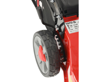 Benzininė savaeigė vejapjovė su ratų pavara | 48 cm | 3,5 kW 196 cm³ Loncin variklis | 3-in-1 (YT-85507)