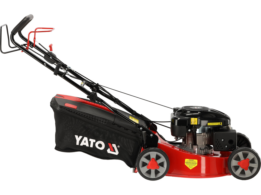 Benzininė savaeigė vejapjovė su ratų pavara | 48 cm | 3,5 kW 196 cm³ Loncin variklis | 3-in-1 (YT-85507)