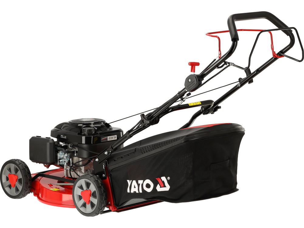 Benzininė savaeigė vejapjovė su ratų pavara | 48 cm | 3,5 kW 196 cm³ Loncin variklis | 3-in-1 (YT-85507)
