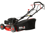 Benzininė savaeigė vejapjovė su ratų pavara | 48 cm | 3,5 kW 196 cm³ Loncin variklis | 3-in-1 (YT-85507)