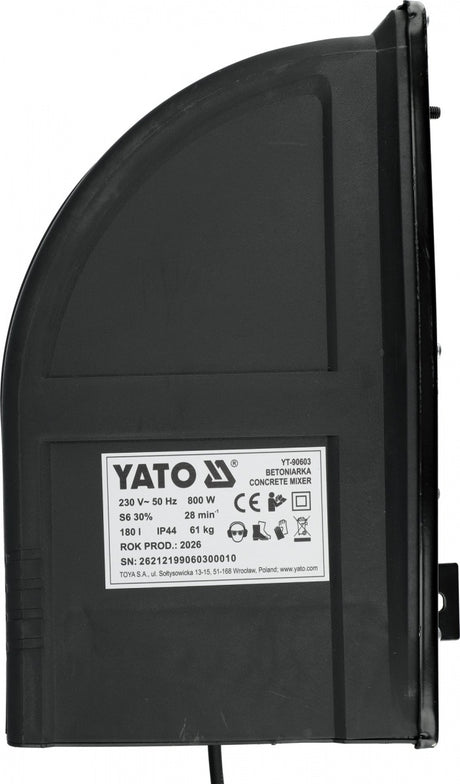 Betono maišyklė | 800W | 180L (YT-90603)