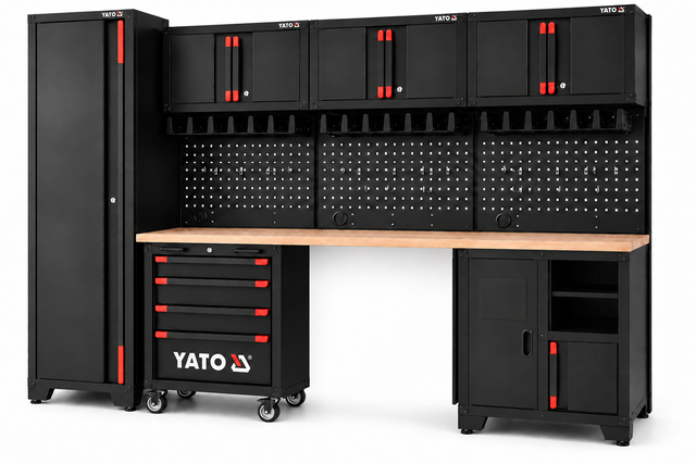 YT-B-STD – komplekto išdėstymo iliustracija