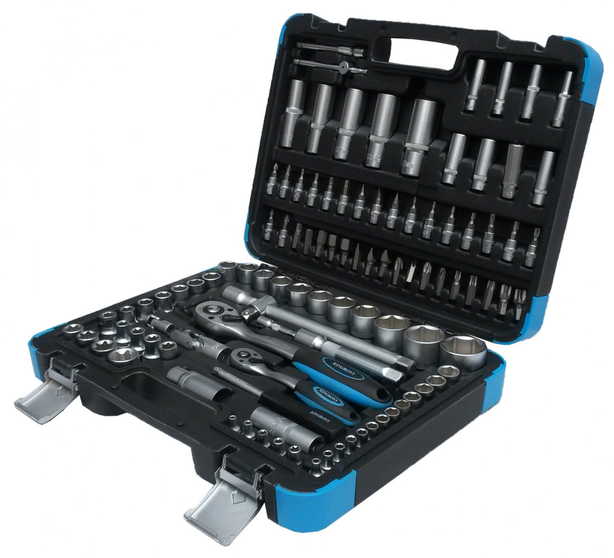 Galvučių rinkinys | 6.3 mm (1/4") + 12.5 mm (1/2") | 108 vnt. (KR121108B)