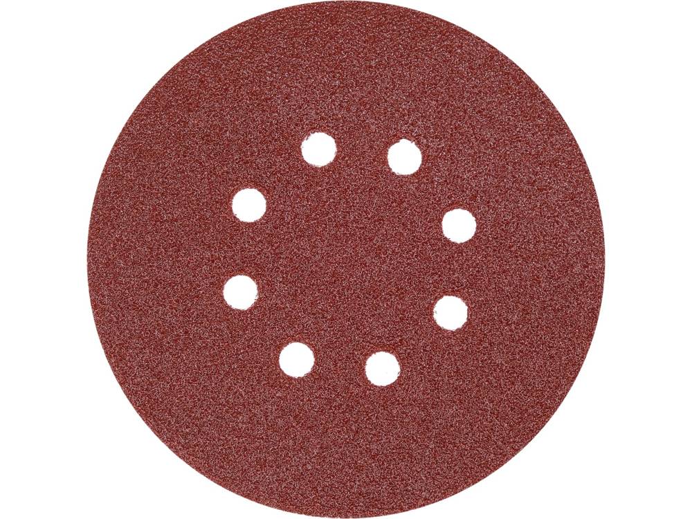 Šlifavimo popierius {velcro) | 8 skylės | 150 mm / P100 | 50 vnt. (YT-834594)