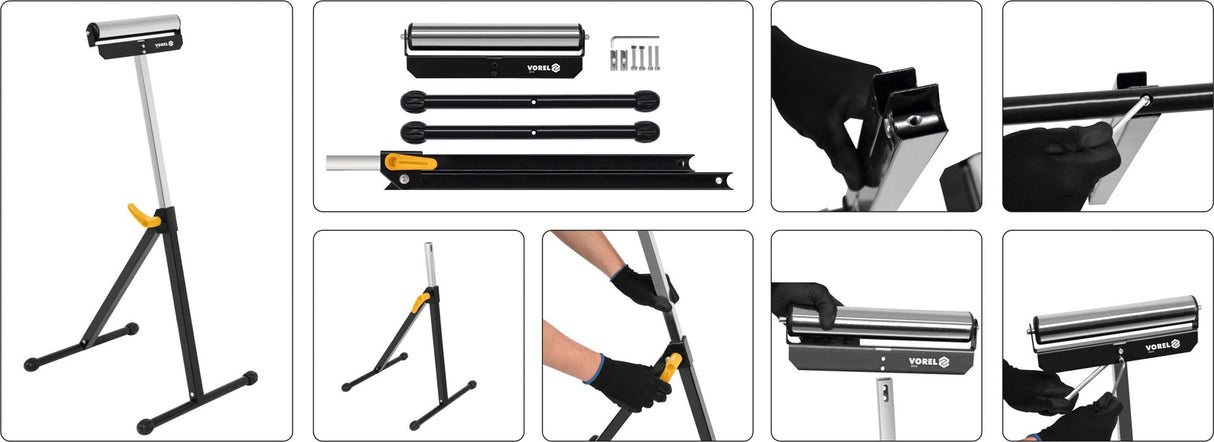 Atraminis / prilaikymo stovas su volu | reg. aukštis 68 - 105 cm (29410)