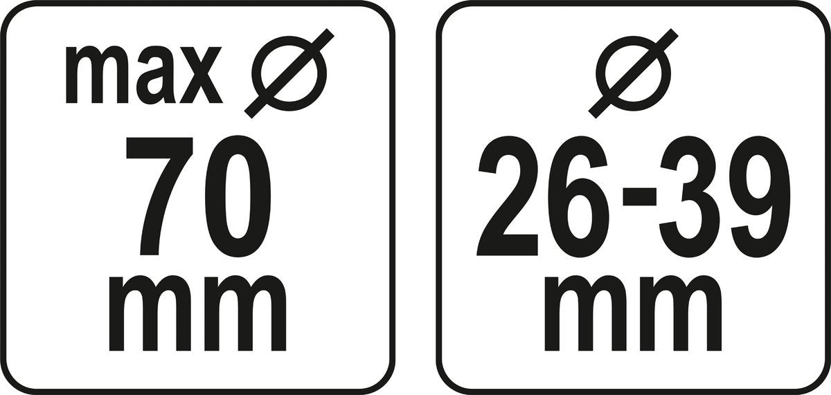 Dulkių ištraukėjas grąžtams ir kaltams | 29 - 36 mm | 70 mm (YT-82982)