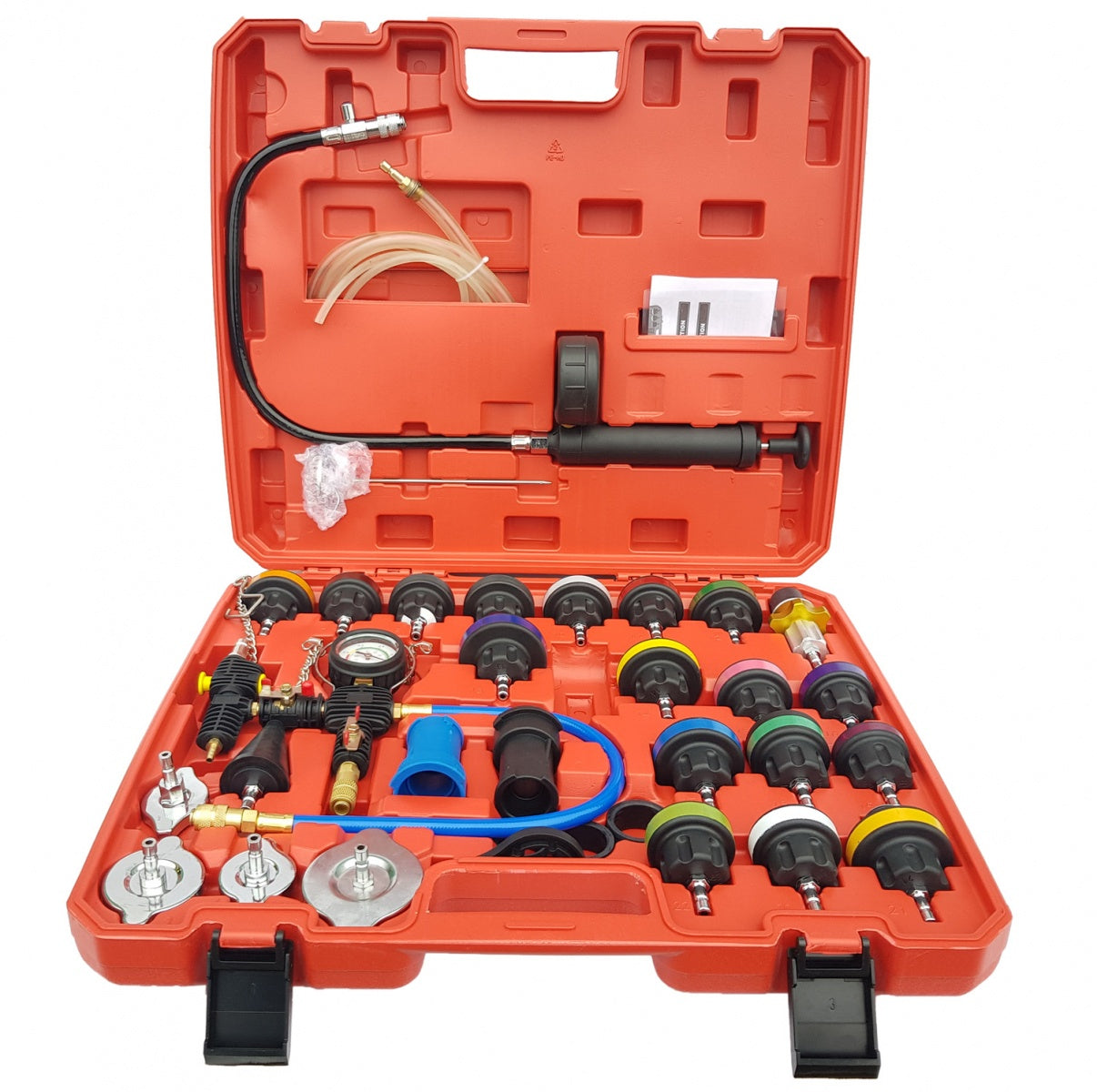 Radiatoriaus slėgio ir aušinimo sistemos testeris | 34 vnt. (PT34)