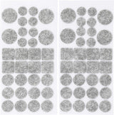 Vailokinių padų rinkinys | pilkas atspalvis | 64 vnt. (80703)