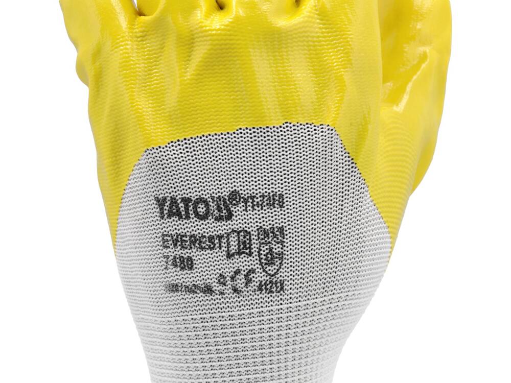 Darbo pirštinės 9" | nailonas / nitridas (YT-7480)