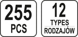 Automobilinis klipsų asortimentas VW | 255 vnt. (YT-06663)
