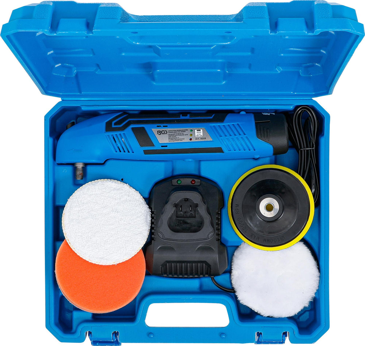 Akumuliatorinis poliruoklis | maks. 3000 rpm | 10.8 V | 1,3 Ah (9259)