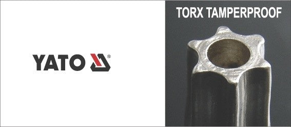 L tipo raktų rinkinys | ilgas tipas | T-Star (Torx) / T-Star su skylutėm (Torx) T10 - T50 | 9 vnt. (YT-0511)