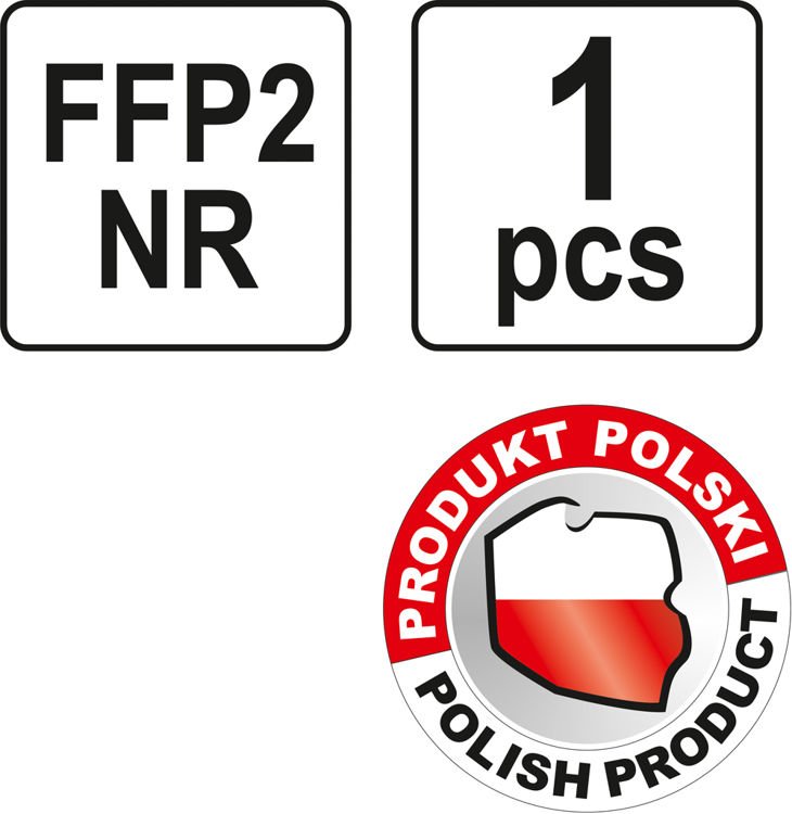Respiratoriai su vožtuvu FFP2/PZ | 3 vnt (YT-74949)