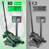 Domkratas su ratukais | žemo profilio | dvigubas stūmoklis | 65- 500 mm | 3.5 t (FJ25-C)