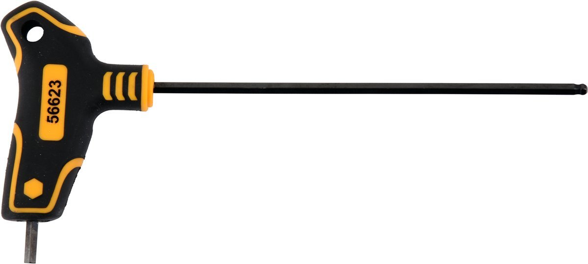 L tipo atsuktuvas HEX su rankena | šarnyrinis | 4 mm (56623)