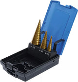 Grąžtai skylės (pa)platinimui pakopiniai | Titano nitridas | Ø 4 - 30 mm | 3 vnt. (1624)