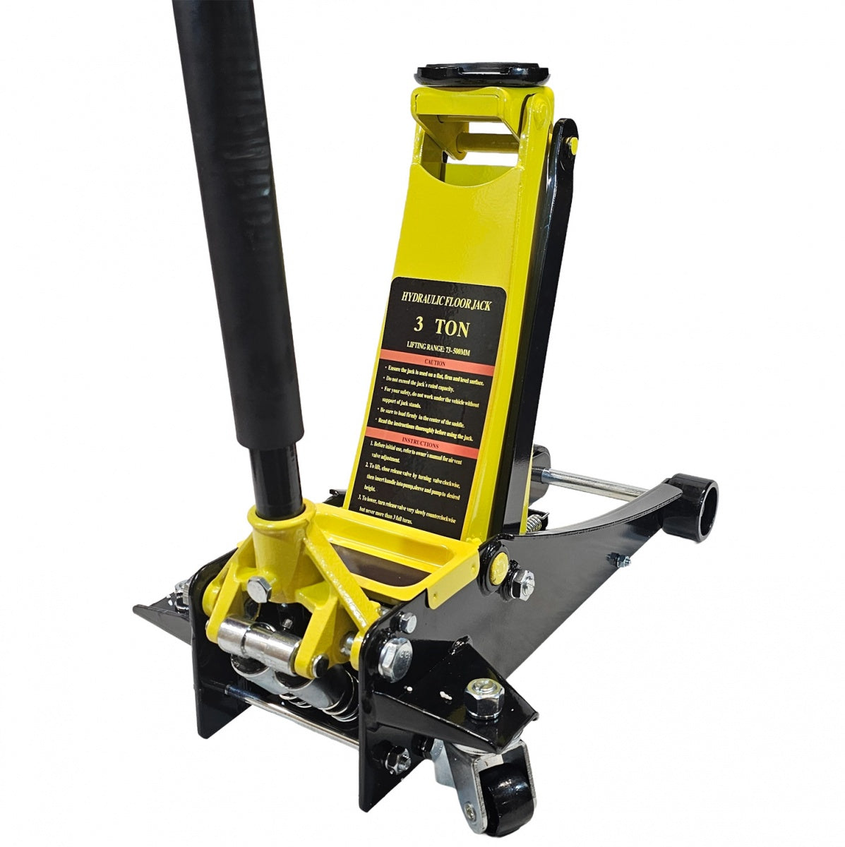 Domkratas ant ratukų | hidraulinis | žemo profilio / dvigubas stūmoklis | 73-500 mm | 3 t. (LFJ35-L)