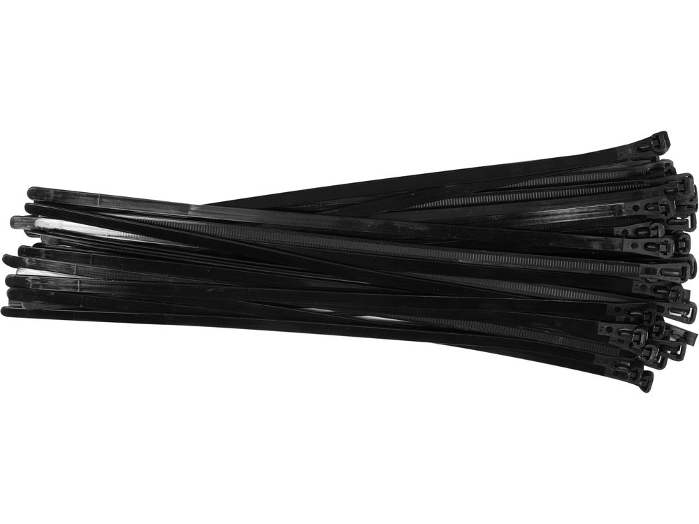 Suveržimo dirželiai juodi | 7,6X350 mm | 50 vnt (YT-70676)